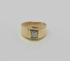 14K YG Diamond Ring 3/8 ct Solitaire Circa 1960 Size 5.75