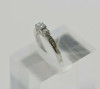 14K WG Past Present and Future Diamond Engagement Ring Circa 1990 Size 7