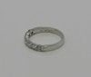 Platinum 1/2 ct tw 7 Diamond Ring Circa 1990 Size 4.5