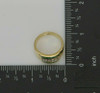 14K YG Unisex Sharp Looking Emerald and Diamond Ring Circa 1990 Size 10