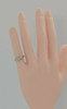 14K WG Petite Filigree Diamond Ring Pierced Decorations Circa 1930 Size 5