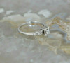 18K WG 20 Pt. Diamond Solitaire Illusion Setting Circa 1950 Size 7.25