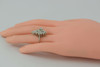 Platinum Pear Shaped Diamond Cluster Ring 1ct total weight Size 4.75 Circa 1950