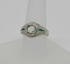 New 14K WG Semi-Mount Retro for 3/4 to 1 ct Center Stone Size 6.5