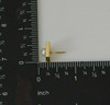 14K YG Pearl Tie Tack 6mm Central White Pear Circa 1970