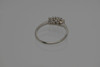 14K WG Oval 3 Stone Diamond Ring, 1 ct. tw. F SI 2, Size 10