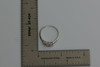 14K WG Oval 3 Stone Diamond Ring, 1 ct. tw. F SI 2, Size 10