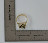 10K Yellow Gold Sapphire Ring Circa 1970, Size 7.75