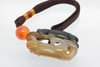 Chinese Agate Carving, 2 Tigers, 2 Tone Agate on New Cord with Ball