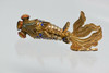 Fish Ornament Pendant - Silver Gilt Enamelled in Gold with Articulated Body