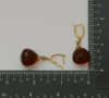 Superb 18K YG Multi Faceted Dark Citrine and Diamond Earrings