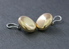 18K YG Italian made Puffy Oval Ear Clips Circa 1970