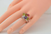 Superb 18K WG Semi Precious & Diamond Ball Bubble Ring, Maker: BIBIGI Size