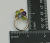 Superb 18K WG Semi Precious & Diamond Ball Bubble Ring, Maker: BIBIGI Size