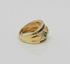 14K YG Emerald, Ruby, Sapphire and Diamond Band, Size 7, Circa 1990