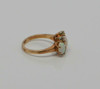 14K YG Opal & Diamond Ring, 2 ct tw estimated, Size 7.5, Circa 1960