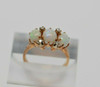 14K YG Opal & Diamond Ring, 2 ct tw estimated, Size 7.5, Circa 1960