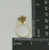 Vintage 14K YG Modernist Crystal Opal Ring, Size 10, Circa 1960