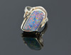 9K Yellow Gold Freeform Doublet Opal Ring, Size 8