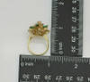 14K YG Diamond & Emerald Cocktail Ring 4 ct tw, Size 6.75 Circa 1960