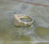 14K YG Diamond Ring, 35 Round Stones in 7 Rows, 1/2 ct tw, Size 7,Circa 1960