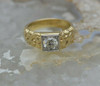 Superb Vintage 14K YG 1.15 Ct Round Diamond Ring Size 10.25 Circa 1940