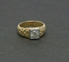 Superb Vintage 14K YG 1.15 Ct Round Diamond Ring Size 10.25 Circa 1940