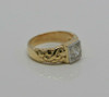 Superb Vintage 14K YG 1.15 Ct Round Diamond Ring Size 10.25 Circa 1940