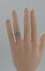 Vintage 14K WG Diamond Cocktail Marquis Shaped Ring Size 5.75 Circa 1960