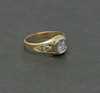 Vintage 14K YG 1/2 Ct Round Diamond Ring Size 7.5 Circa 1930