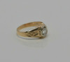 Vintage 14K YG 1/2 Ct Round Diamond Ring Size 7.5 Circa 1930