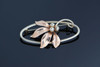 10K Yellow & Rose Gold "Forstner" Floral Pin, Circa 1940