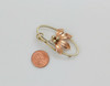 10K Yellow & Rose Gold "Forstner" Floral Pin, Circa 1940