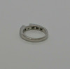 14K WG 1/2 Mount Ready for Central Stone with 12 Channel Set Diamonds Size 8