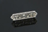 Platinum and Diamond Gem Quality Edwardian Deco Pin, Circa 1925