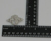 Platinum Art Deco Diamond Monogram  Pin Circa 1925