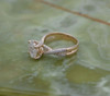 Superb 18K Rose Gold Diamond Ring Bling F VS 5 ct tw Modern Pave Size 9