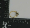14K YG 3 Stone Diamond Ring, White Gold Heads app. 1 ct tw, H VS2,1960, Size 6