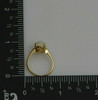 Opal Cabochon Medium Dome Ring 14K YG 1960 Size 5.5