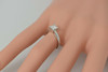 18K WG w/Platinum Head 2/3 ct. Diamond Solitaire  ZALES  Size 5