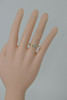 Diamond 3-Stone Ring 18K YG .77 ct tw, H HS2, 1980, Size 6