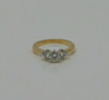 Diamond 3-Stone Ring 18K YG .77 ct tw, H HS2, 1980, Size 6
