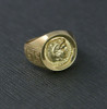 Greek Style Coin Ring 18K YG Replica of Alexander Stater 1960, Size 6