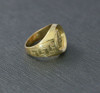 Greek Style Coin Ring 18K YG Replica of Alexander Stater 1960, Size 6