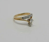 Tiara Shaped Diamond Ring 14K YG, G VS, 2/3 ct tw 1960's, size 6