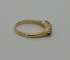 14K Yellow Gold Ruby Ring, 6 Round Rubies, Circa 1960, Size 8