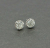 3 ct Plus Diamond Stud Earrings Diamond Halo Surround Old Mine Cuts