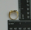 14K White & Yellow Gold Modernist Diamond Cocktail Ring, Circa 1970, Size 7