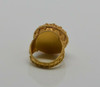 Superb 22K YG Ruby set Granulated Dome Ring Circa 1970 Size 7