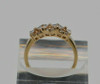 14K YG Unusual Design Diamond Ring Size 9 Circa 1990